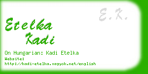 etelka kadi business card